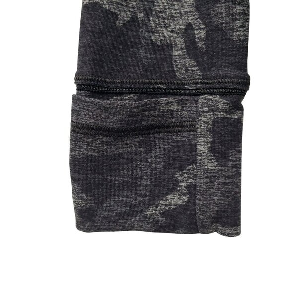 Lululemon Outrun the Elements 1/2 Zip Gray Camo Pullover Rulu Fabric Workout Top - Picture 7 of 12